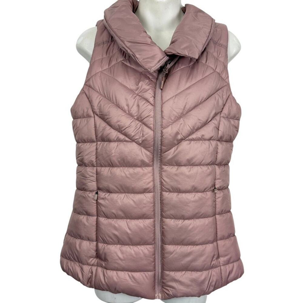 Mondetta Dusty Rose Quilted Puffer Vest